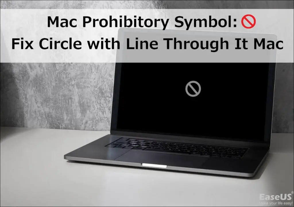 How do I fix the prohibitory symbol on my Mac