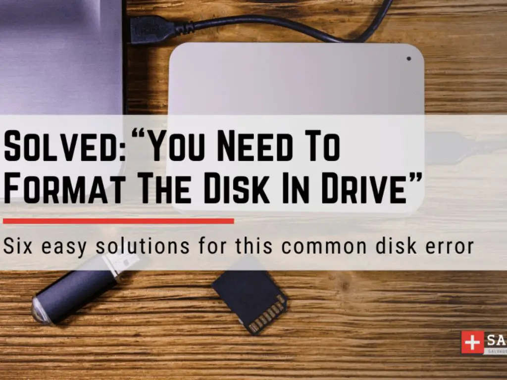 What to do when it says format disk