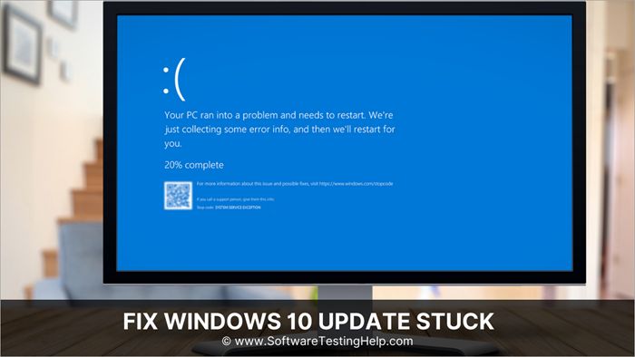 What do I do if my Windows 10 update is stuck