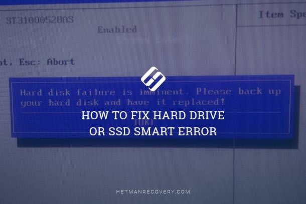 How do I fix my SSD SMART failure