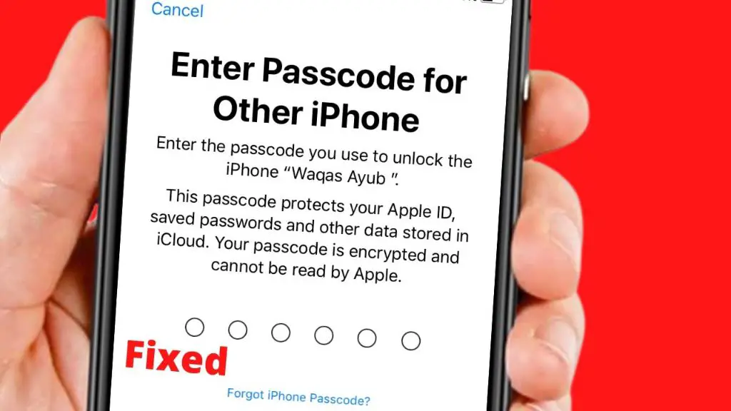 Is there a way to see old passcode on iPhone