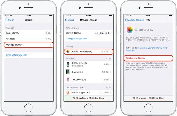 How to move photos from iPhone to iCloud storage and delete from iPhone