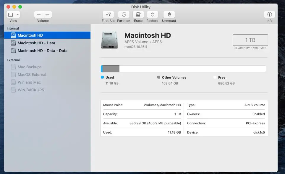 Should I also erase Macintosh HD data