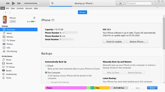 How to restore iPhone from backup when data recovery cannot be completed
