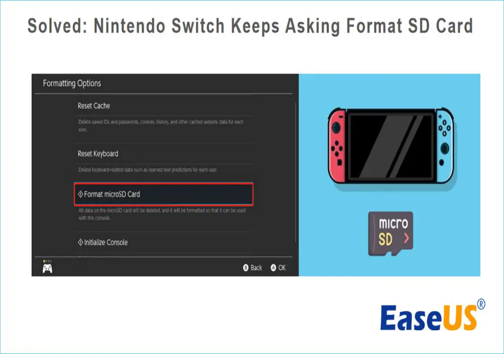 Why does my Switch keep telling me to format SD card