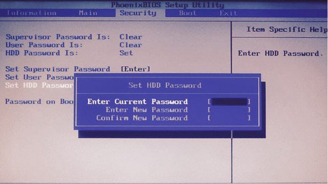 How do I bypass the HDD password