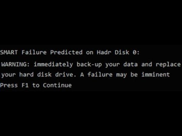 What is the smart hard drive failure warning