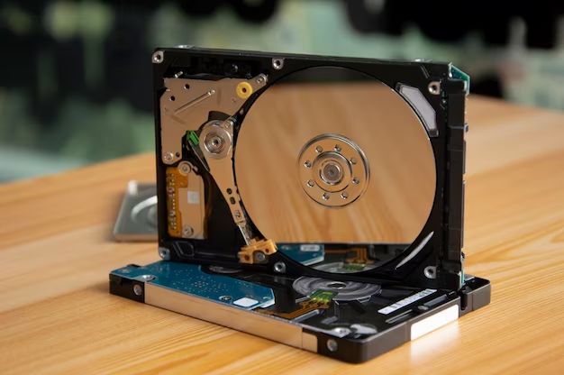 What part of the hard drive stores data