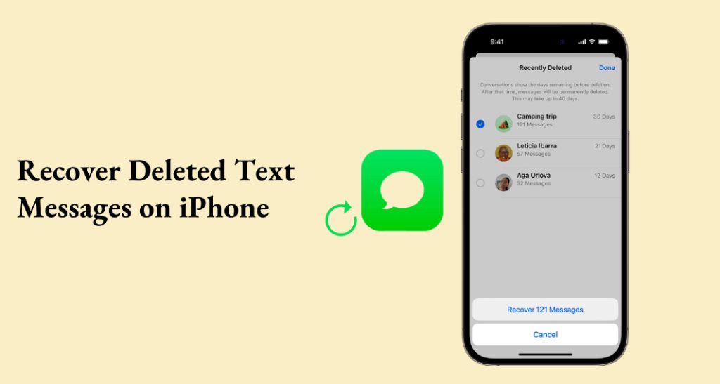 How to recover deleted text messages on iPhone without computer or backup