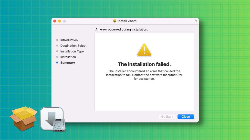 How do I fix installation failed on Mac