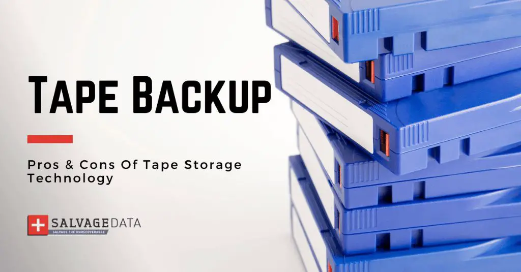 What is the drawback of magnetic tape storage