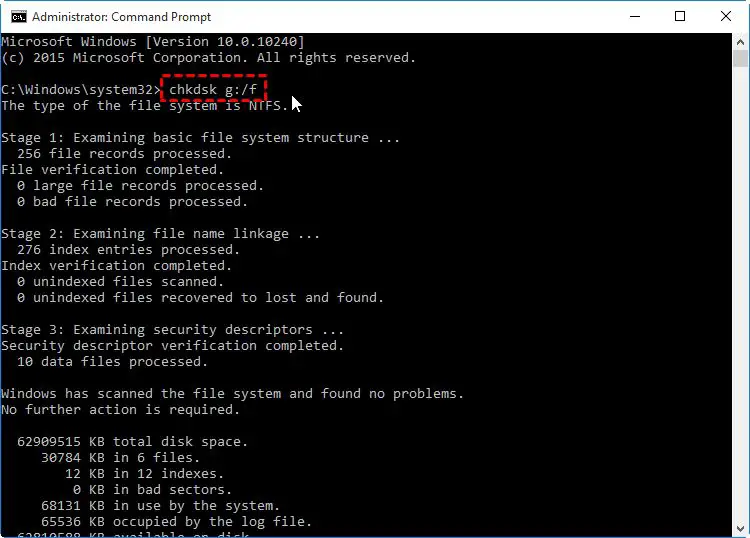 How to fix corrupted hard drive using CMD