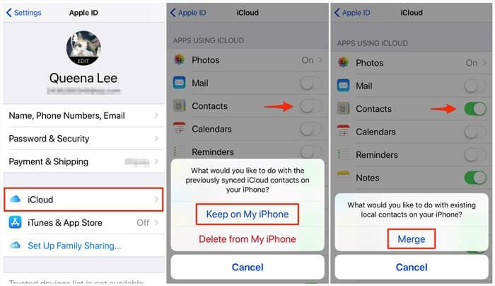 Why my contacts are deleted from iPhone