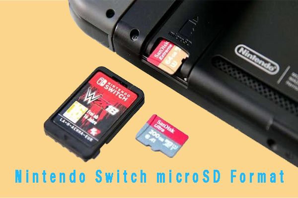 How do I format a Sandisk microSD card for Nintendo Switch