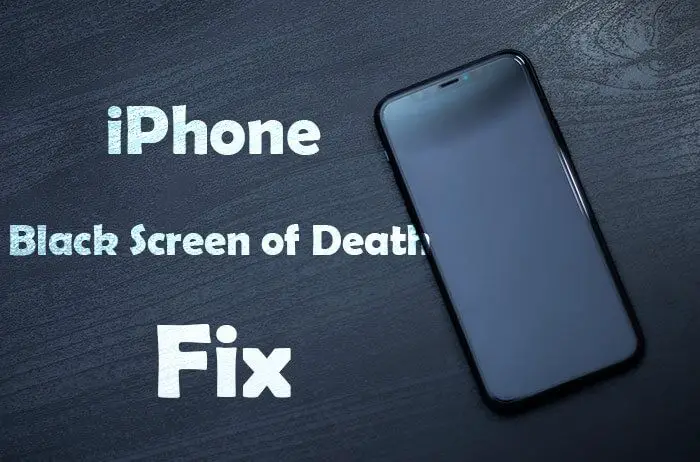 How much does it cost to fix a black screen of death on an iPhone