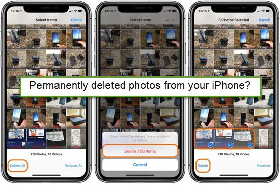 Are photos really permanently deleted on iPhone