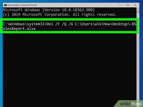 How to delete corrupted files using cmd