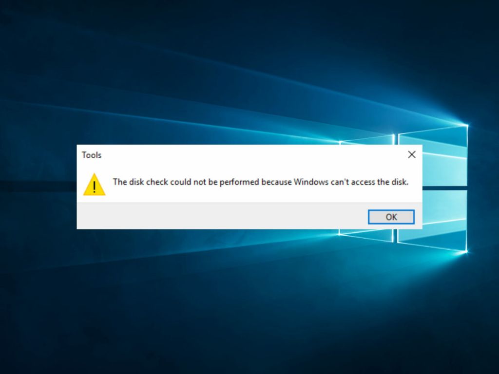 Why Windows Cannot access the disk