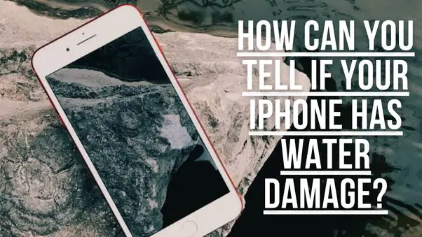 How do you tell if my iPhone has been exposed to water