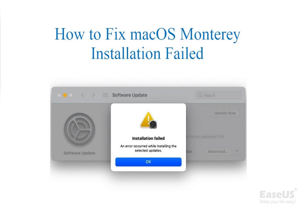 Why does my Monterey installation keep failing