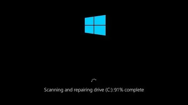 How do I stop Windows 11 from Scanning and repairing drives