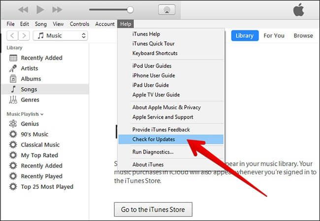 How do you fix iTunes that won't sync