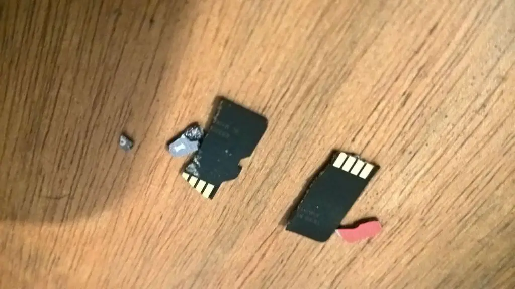 What happens if my SD card is broken in half