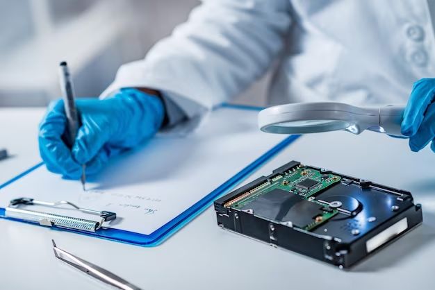 How do you forensically inspect a hard drive