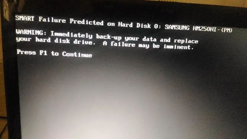 How do I fix SMART failure on my hard drive