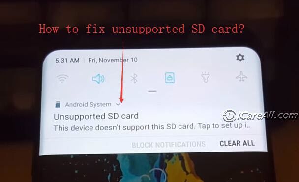 How to fix unsupported SD card Android without losing data