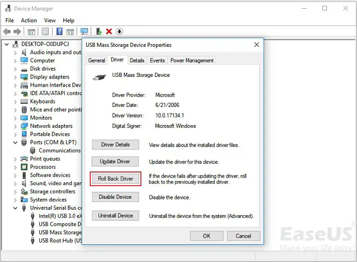 What is code 43 on Windows 7 USB ports not working