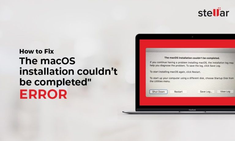 What to do if macOS installation couldn t be completed