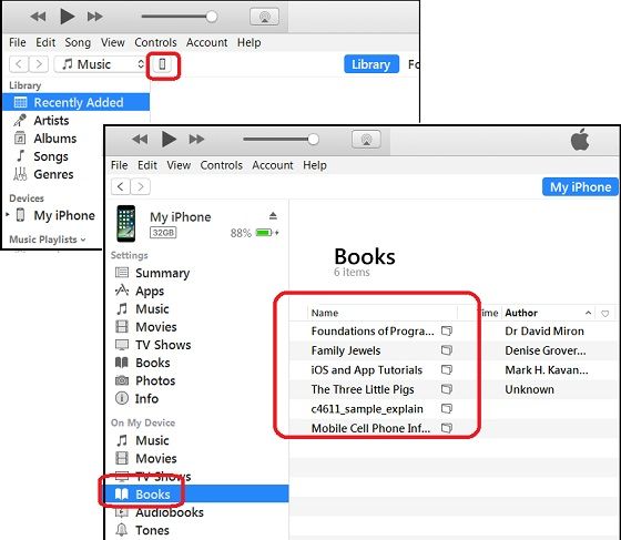 How do I view my library in iTunes