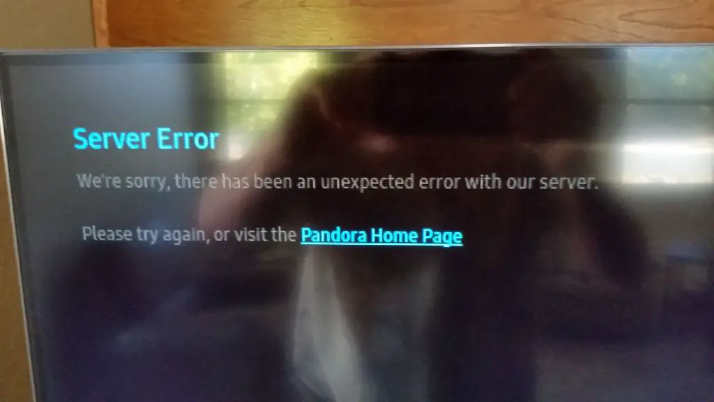 Why does Pandora keep saying unexpected error occurred