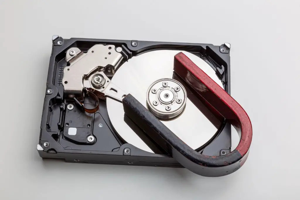 What kind of magnet will destroy a hard drive