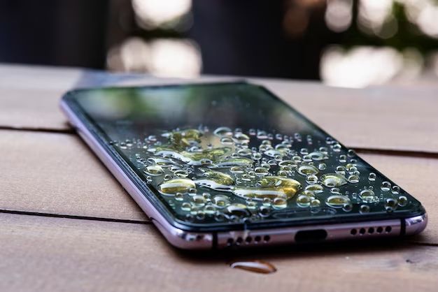 What does it look like when water is in your phone