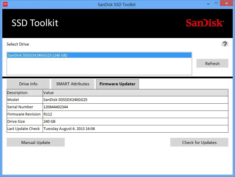 How do I download firmware for SanDisk Extreme Portable SSD